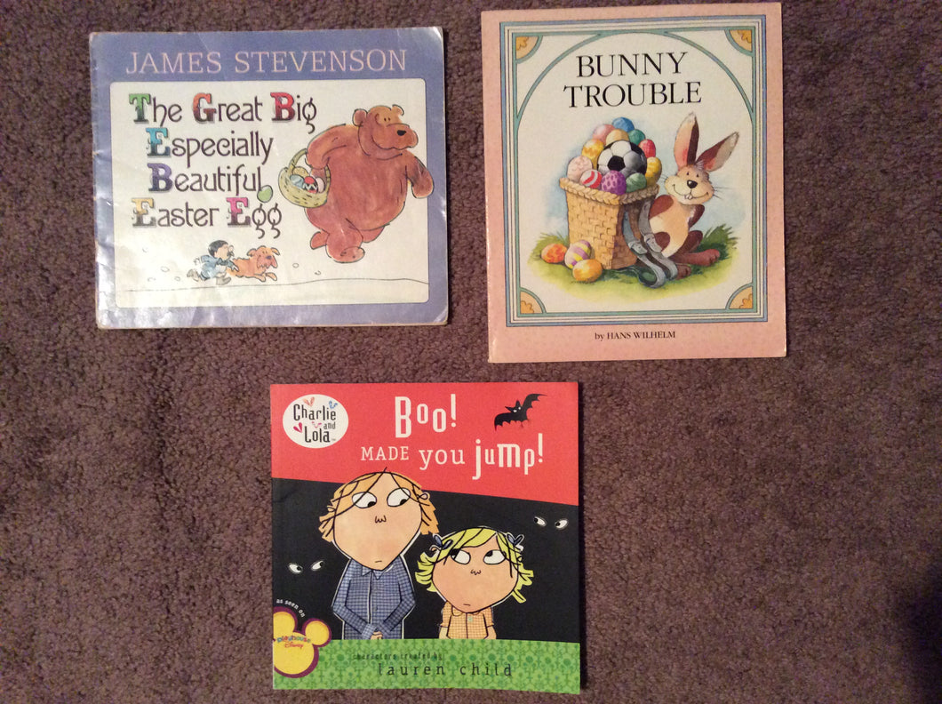 3 Easter & Halloween Easy read books