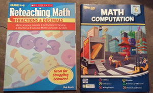 Smart Alex & Scholastic Grade4 math workbooks