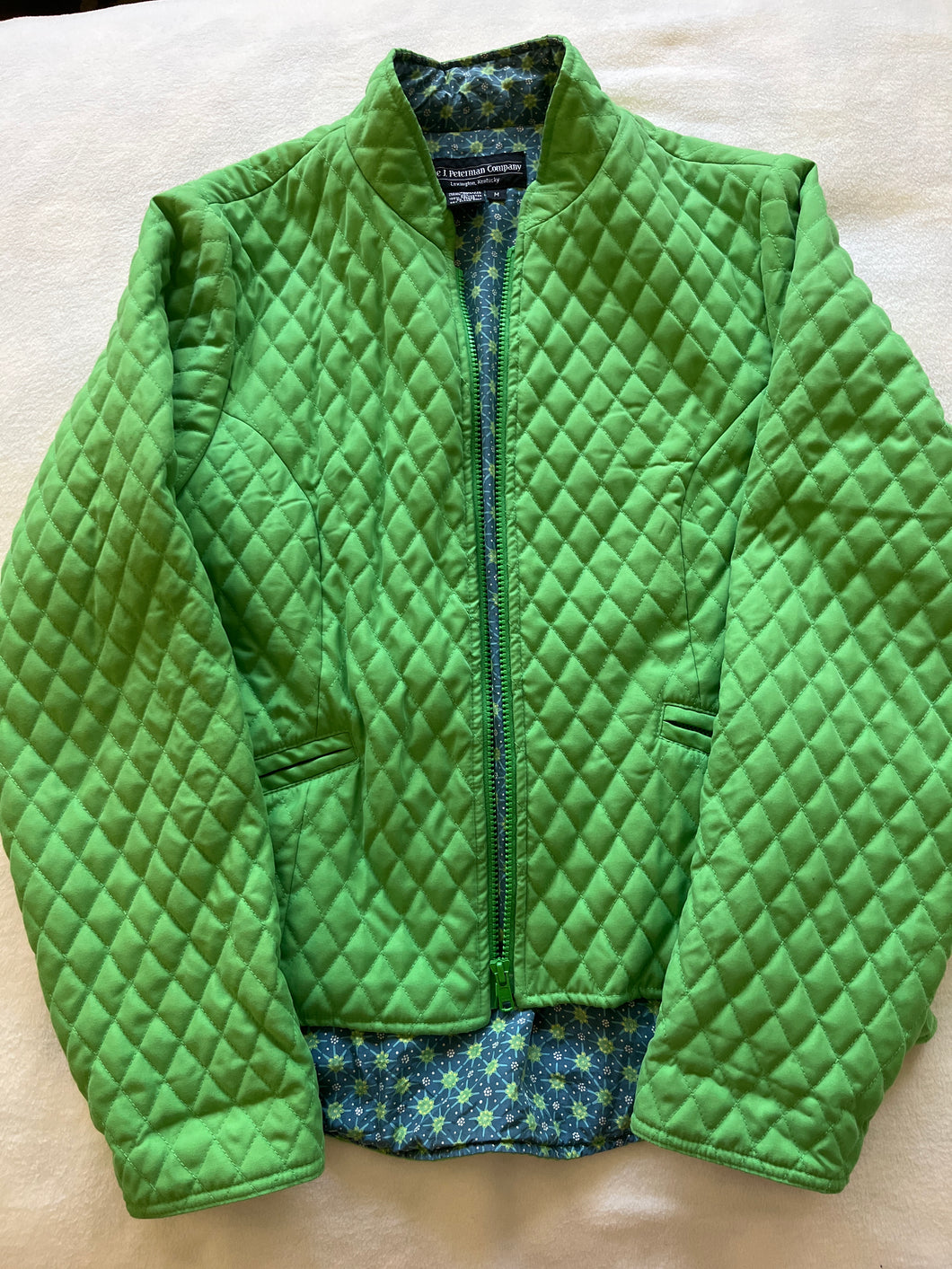Green felt jacket Like new - size Medium