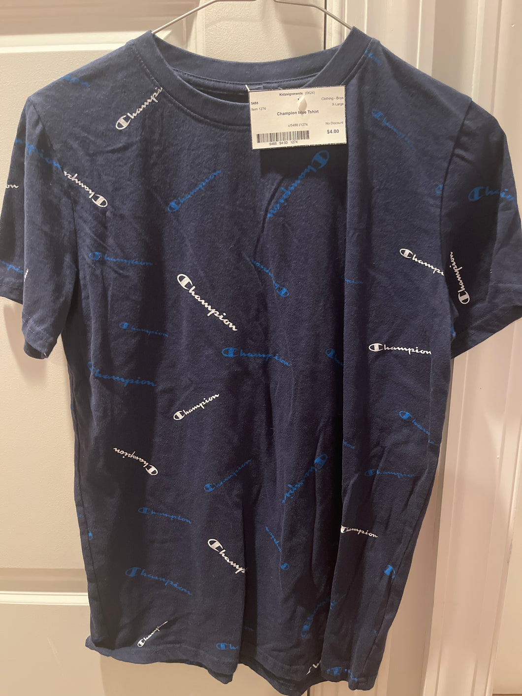Champion blue Tshirt - size X-Large