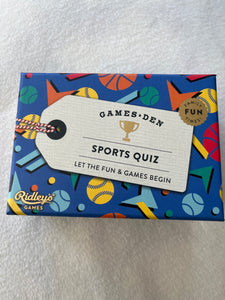Sports den card gam