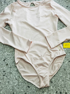 JUSTICE LIGHT PINK L/S DANCE LEOTARD - size 14