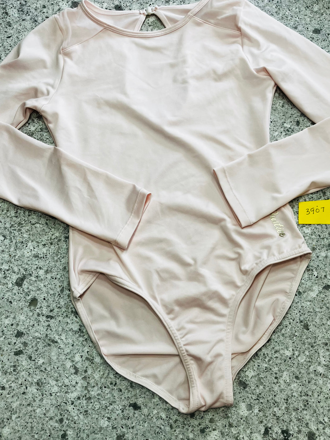 JUSTICE LIGHT PINK L/S DANCE LEOTARD - size 14