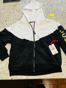 *NEW* JSPORT SHERPA JACKET - BLACK & WHITE - size 12