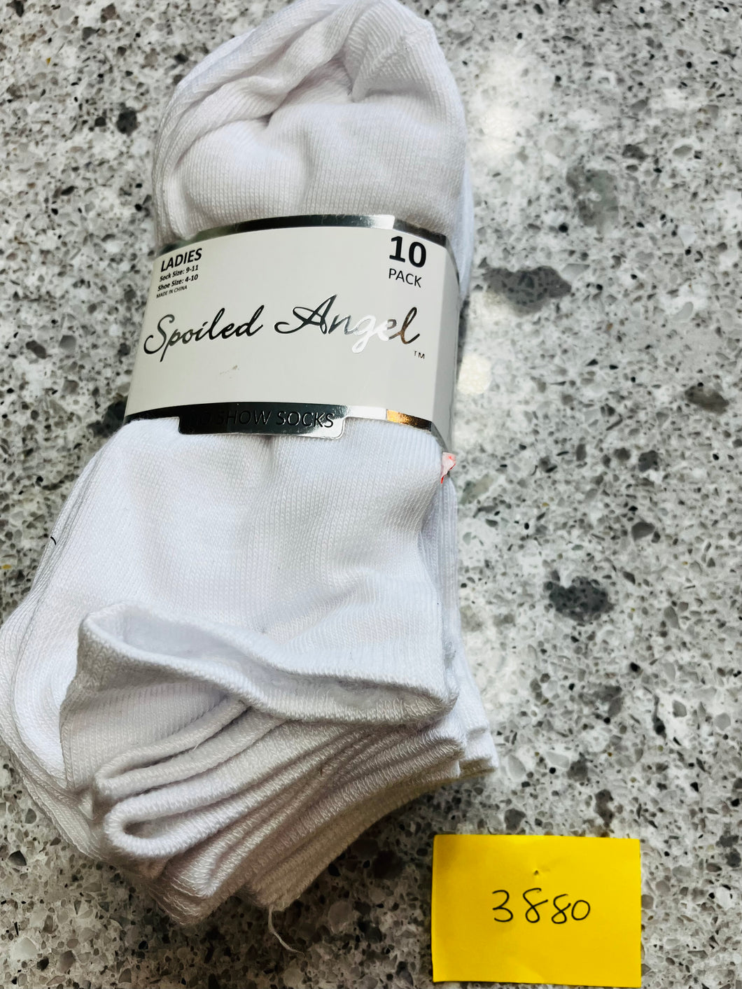 *NEW* WHITE NO SHOW SOCK BIG GIRLS SHOE SIZE 4-10